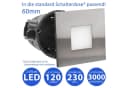 Maxkomfort LED Wandstrahler 6103 Warmweiß Treppenbeleuchtung Bild 1