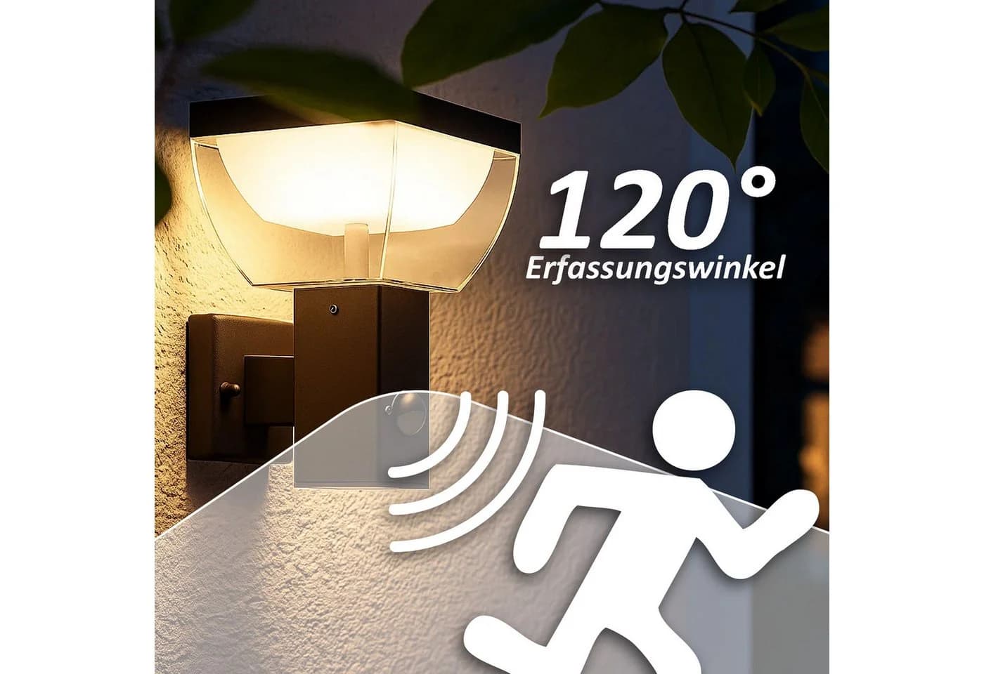Maxkomfort LED Außen-Wandleuchte mit Bewegungsmelder Edelstahl V2A - Bild 5