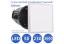 Maxkomfort LED Wandstrahler 6109 Warmweiß Aluminium Bild 5