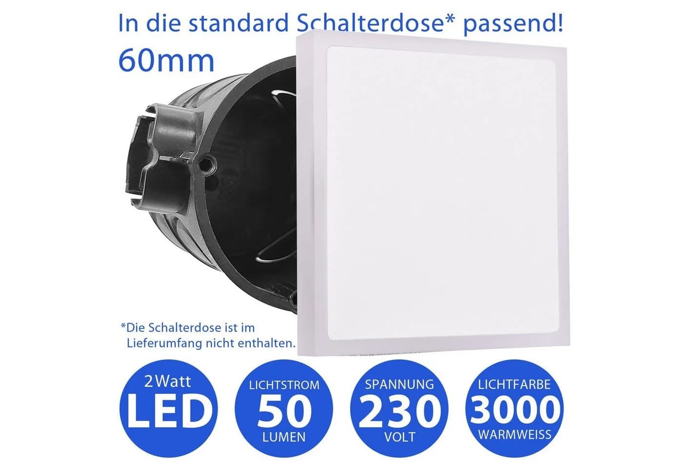 Maxkomfort LED Wandstrahler 6109 Warmweiß Aluminium - Bild 5