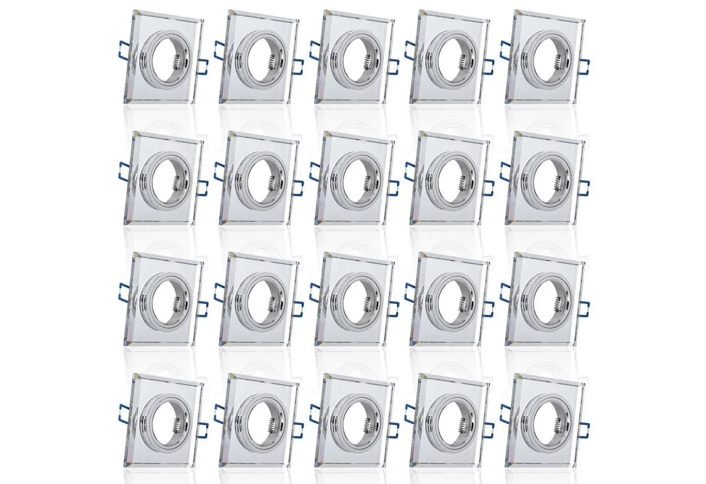 Maxkomfort LED Einbauleuchte Glas Metall Warmweiß 3000K