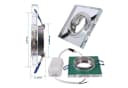Maxkomfort LED Einbauleuchte Glas Metall Warmweiß 3000K Bild 3