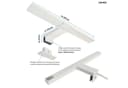 Maxkomfort LED Spiegelleuchte Badezimmer 30/60cm Weiß IP44 Bild 1