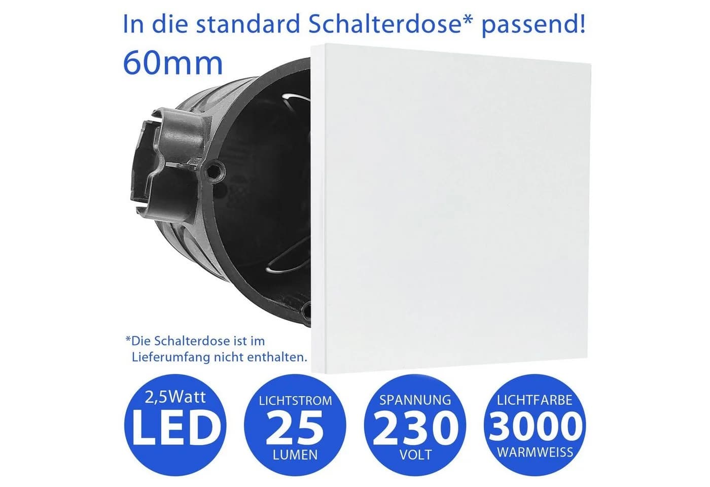 Maxkomfort LED Wandstrahler 6107 Warmweiß Treppenbeleuchtung - Bild 4