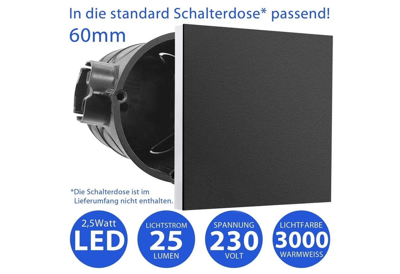 Maxkomfort LED Wandstrahler 6107 Warmweiß Treppenbeleuchtung - Bild 4