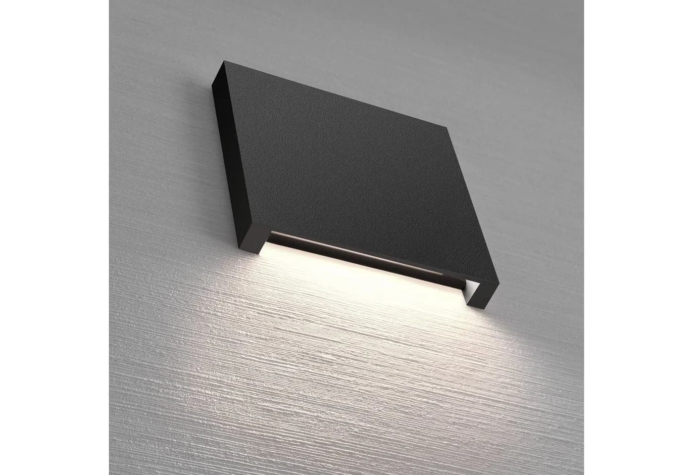 Maxkomfort LED Wandstrahler 6190S Schwarz/Weiß/Alu Warmweiß