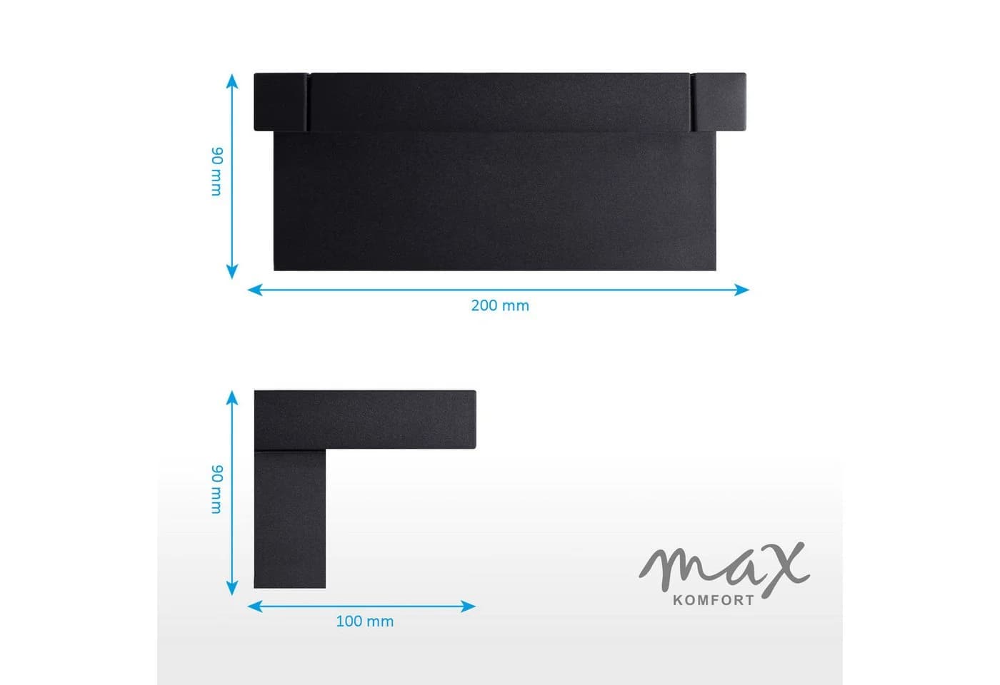 Maxkomfort Außen-Wandleuchte LED 3011 Schwarz Schwenkbar - Bild 3