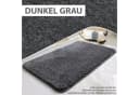 HELLSER Badematte MIRA rutschfest & waschbar - Mikrofaser, Polyester, grau Bild 5