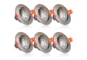 Maxkomfort LED Einbaustrahler 6er Set Schwenkbar Silber 3CCT Bild 2