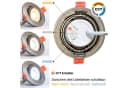 Maxkomfort LED Einbaustrahler 6er Set Schwenkbar Silber 3CCT Bild 4