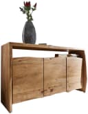 DELIFE Sideboard Live-Edge Akazie Natur 145 cm 3 Türen 1 Fach Bild 2
