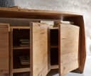 DELIFE Sideboard Live-Edge Akazie Natur 145 cm 3 Türen 1 Fach Bild 4