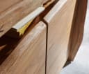 DELIFE Sideboard Live-Edge Akazie Natur 145 cm 3 Türen 1 Fach Bild 5