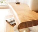 DELIFE Wandregal Live-Edge Akazie Massivholz Natur Bild 5