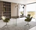 DELIFE Tischbein Glas 2er-Set Tischgestell Transparent Bild 3