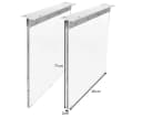 DELIFE Tischbein Glas 2er-Set Tischgestell Transparent Bild 4
