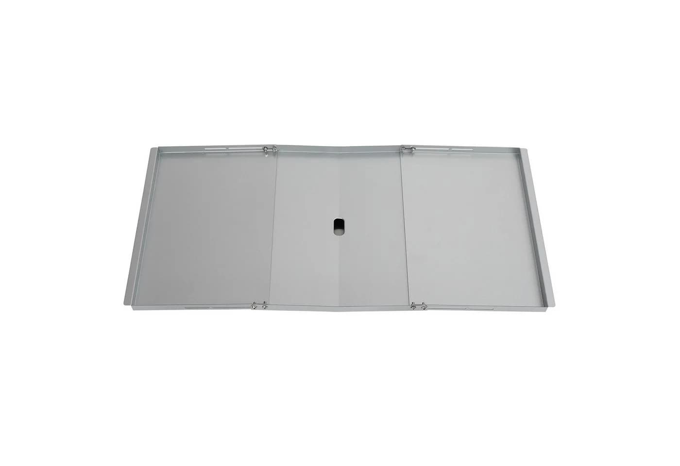 TAINO Universal Fettwanne für Gasgrill, verzinkter Stahl, silber, 53-78 cm