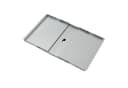 TAINO Universal Fettwanne für Gasgrill, verzinkter Stahl, silber, 53-78 cm Bild 2
