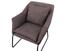 SVITA Cocktailsessel JOSIE Loungesessel Braun mit Kissen Bild 1