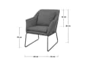 SVITA Cocktailsessel JOSIE Loungesessel Braun mit Kissen Bild 5