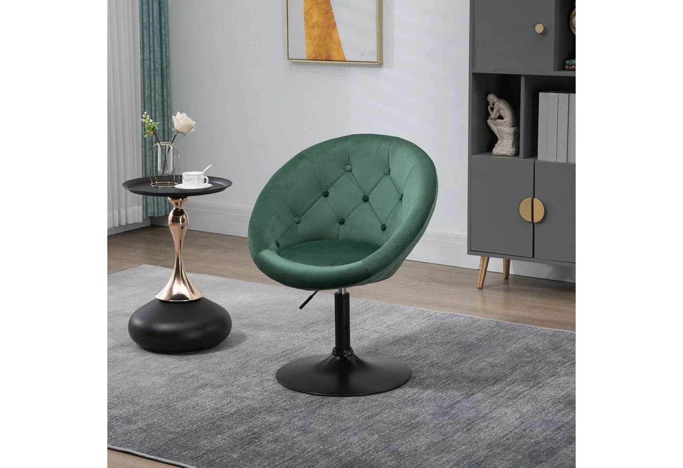 SVITA Chesterfield-Sessel HAVANNA Dunkelgrün Retro Design höhenverstellbar - Bild 3