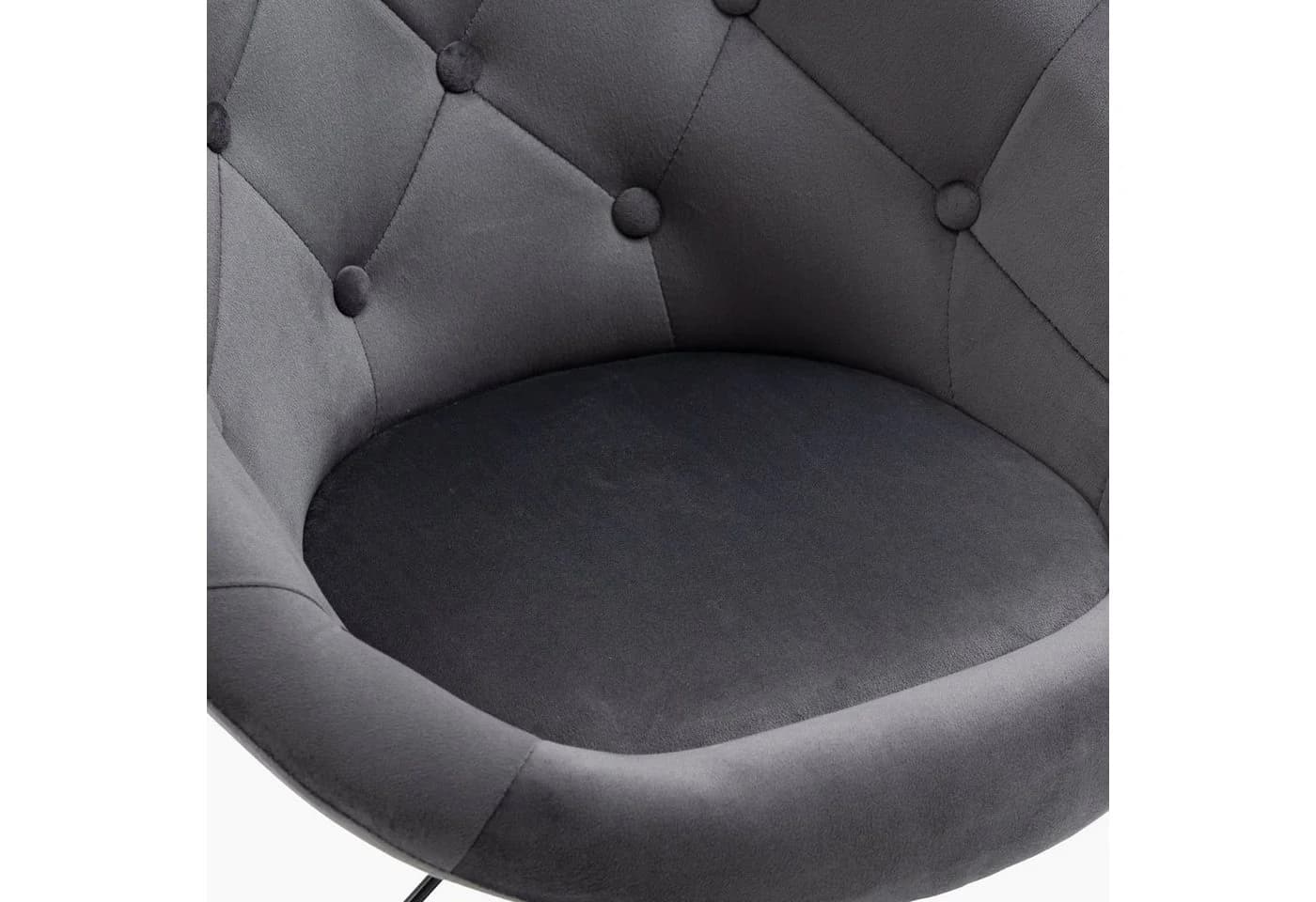 SVITA Chesterfield-Sessel HAVANNA Grau Retro-Design höhenverstellbar - Bild 5