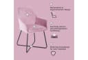 SVITA Esszimmersessel JOSIE DINING 2er Set Rosa Samt Bild 5