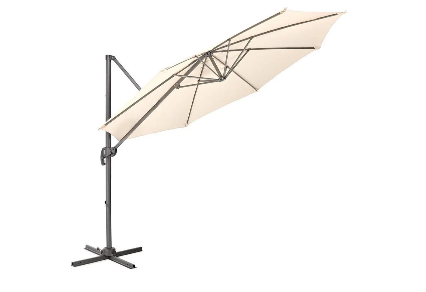 SVITA Ampelschirm Sonnenschirm Beige höhenverstellbar