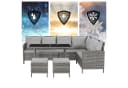 SVITA Gartenlounge-Set MADISON 2-tlg. Lounge mit Tisch Polyrattan Bild 3