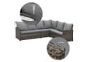 SVITA Loungeset MONROE 4-tlg. Gartenlounge Braun Poly Rattan Bild 5