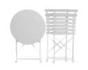 SVITA Bistro-Set BERLIN 3-tlg. Klappbar Weiß Bild 1