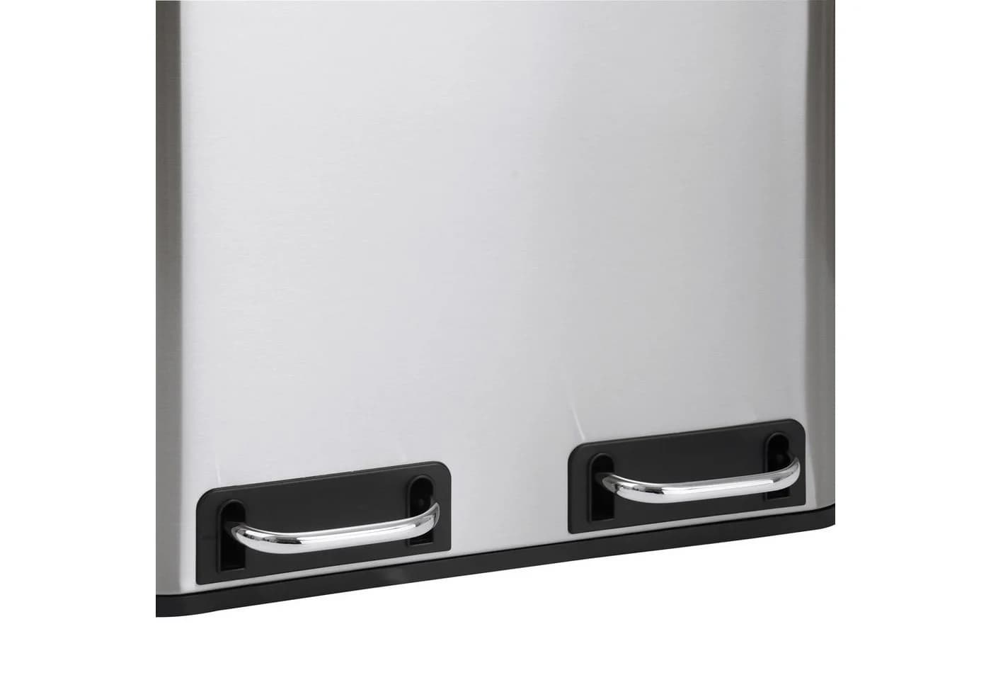 SVITA Mülltrennsystem Tretmülleimer 2x 15L Edelstahl Silber - Bild 5