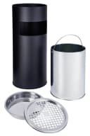 SVITA Standaschenbecher Schwarz 30L mit Mülleimer Bild 1