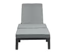 SVITA PEACH Gartenliege Polyrattan 5-fach verstellbar Bild 1