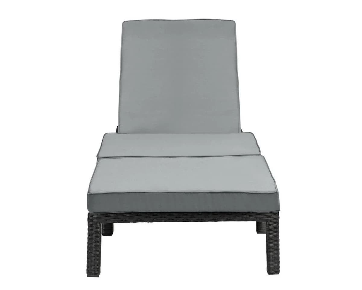 SVITA PEACH Gartenliege Polyrattan 5-fach verstellbar