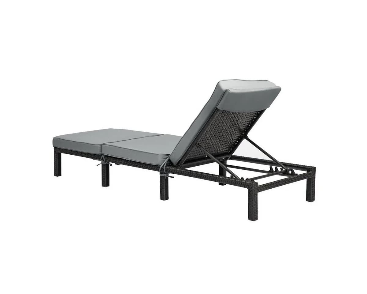 SVITA PEACH Gartenliege Polyrattan 5-fach verstellbar - Bild 3