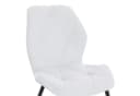 SVITA Esszimmerstuhl JAMIE 2er Set Weiß Stoffbezug Modern Bild 4