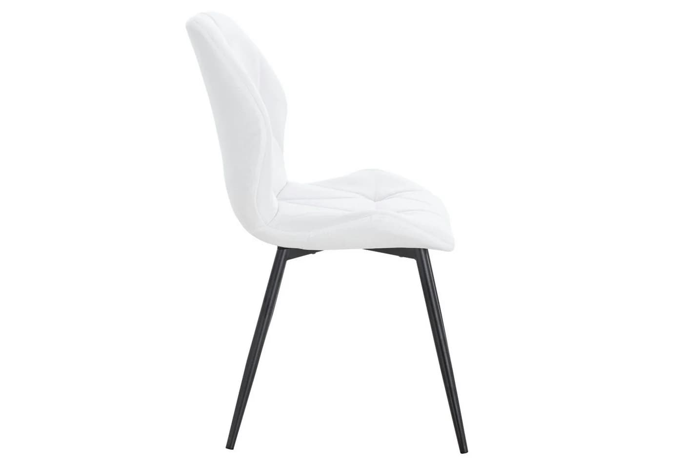 SVITA Esszimmerstuhl JAMIE 2er Set Weiß Stoffbezug Modern - Bild 5