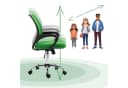 SVITA Schreibtischstuhl CYDNEY Stufenlos Höhenverstellbar 360° Drehbar Mitwachsend Bild 1