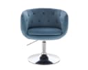 SVITA Cocktailsessel PANAMA Blau Drehbar Höhenverstellbar Bild 1