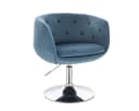 SVITA Cocktailsessel PANAMA Blau Drehbar Höhenverstellbar Bild 2
