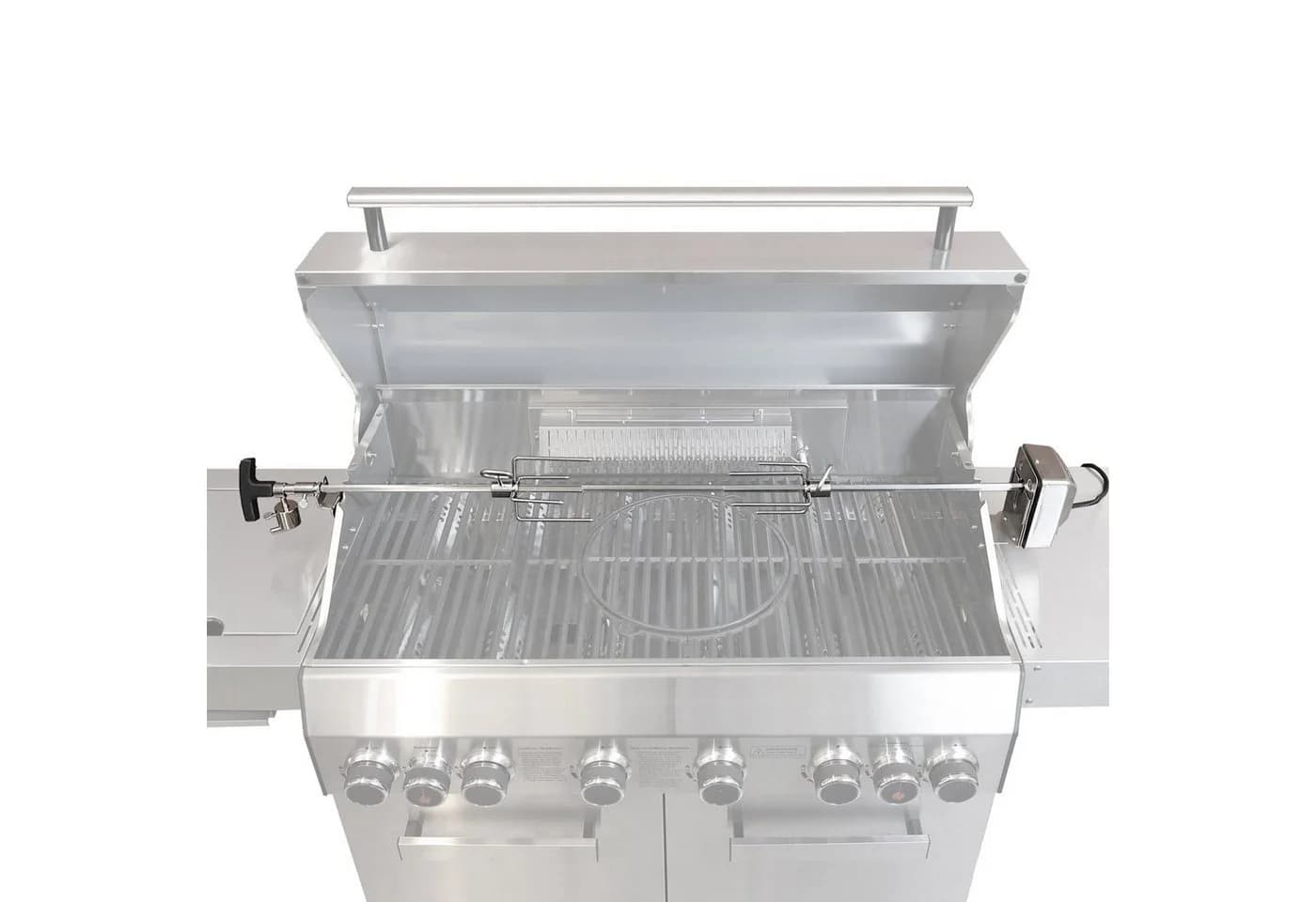 TAINO Drehspieß Set mit Motor für Gasgrill, Edelstahl