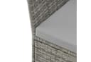 SVITA Gartenbank CHICAGO 2-Sitzer Grau Polyrattan mit Tisch Bild 5