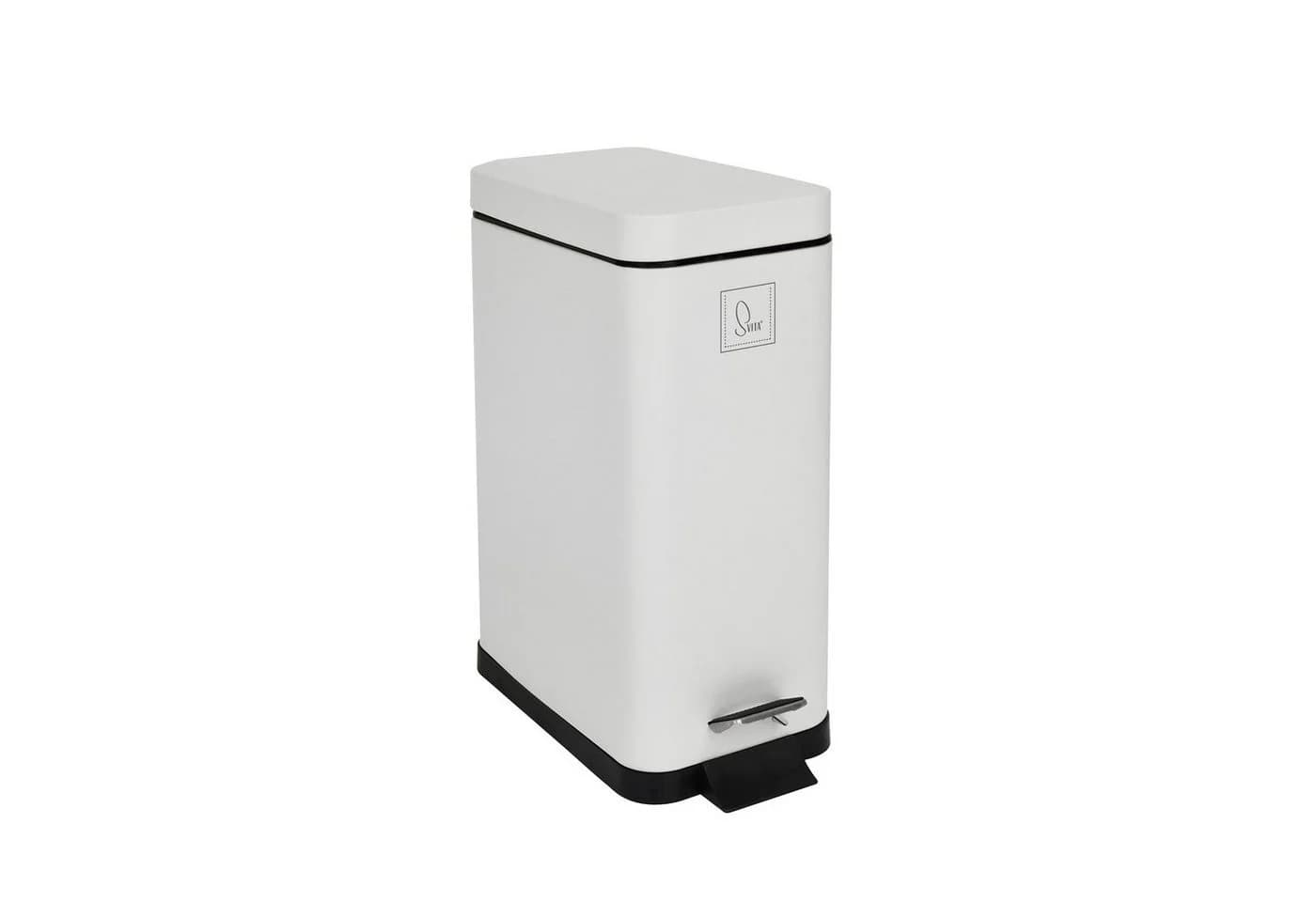SVITA Treteimer STM10 Weiß Softclose 10L Pulverbeschichteter Stahl - Bild 2