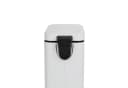 SVITA Treteimer STM10 Weiß Softclose 10L Pulverbeschichteter Stahl Bild 5