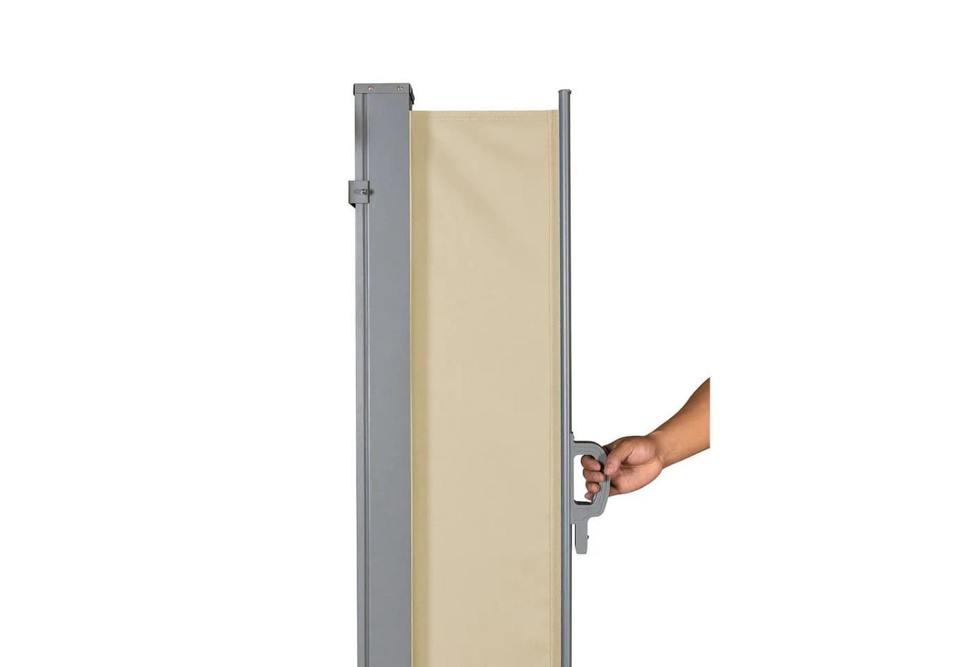 SVITA Seitenarmmarkise ausziehbar, freistehend, Sichtschutz, 300x180cm, Beige - Bild 3
