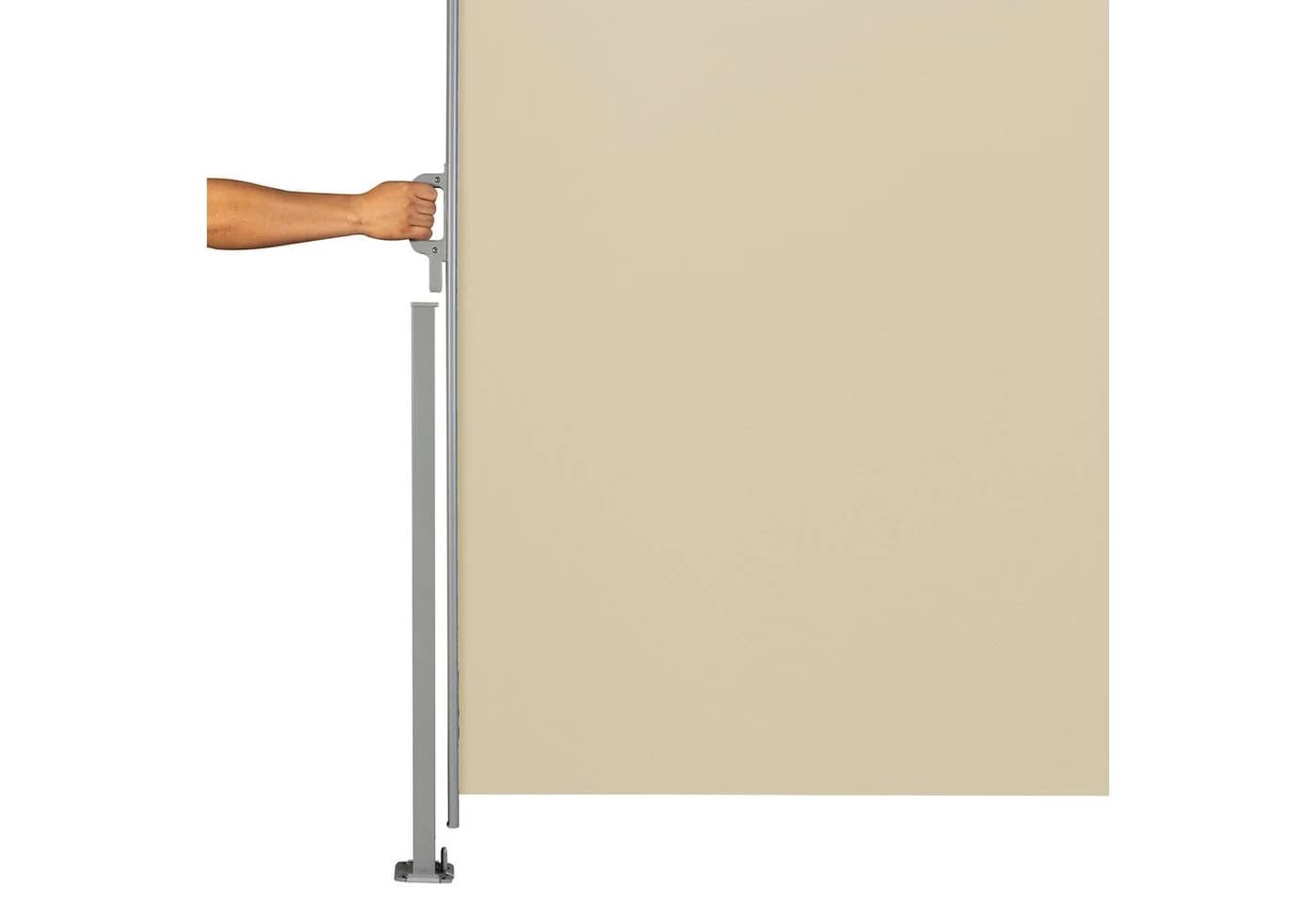 SVITA Seitenarmmarkise ausziehbar, freistehend, Sichtschutz, 300x180cm, Beige - Bild 4
