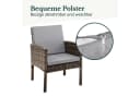 SVITA Gartenlounge-Set DENVER 6-tlg. Braun/Grau Polyrattan mit Kissen Bild 5