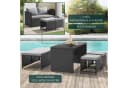 SVITA Gartenlounge-Set ATHINA Polyrattan Schwarz Bild 1