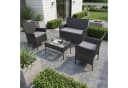 SVITA Sitzgruppe BROOKLYN 4-tlg. Gartenlounge Beige Polyrattan Bild 1